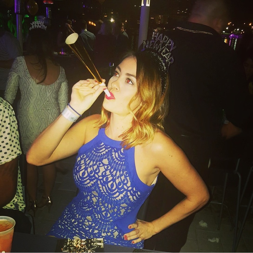 NYE blue dress